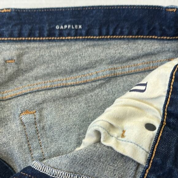 Gap Straight Gapflex Dark Denim Jeans Men’s Size 36x34 - Picture 13 of 14